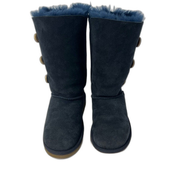 UGG Bailey Button Triplet ll Boot Navy Kids Size 3 - Picture 4 of 9